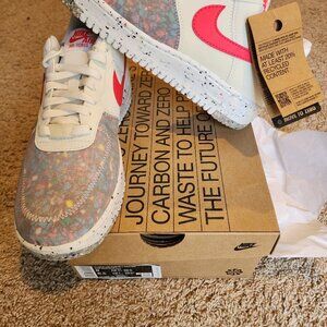 New Box nike air force one crater shoes women 8 siren red